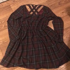 Torrid plaid dress size 00